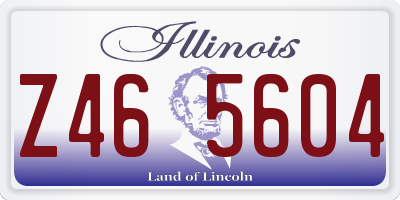 IL license plate Z465604