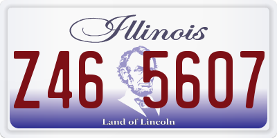 IL license plate Z465607