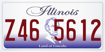IL license plate Z465612
