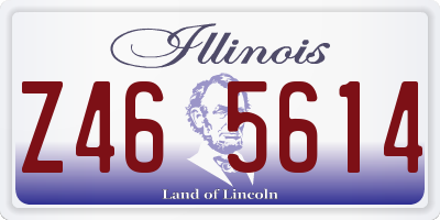 IL license plate Z465614