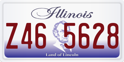 IL license plate Z465628