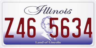 IL license plate Z465634