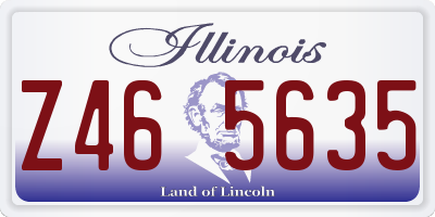IL license plate Z465635