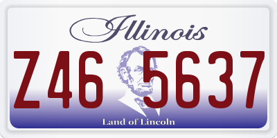 IL license plate Z465637