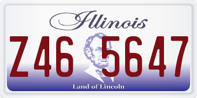 IL license plate Z465647