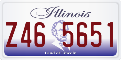 IL license plate Z465651