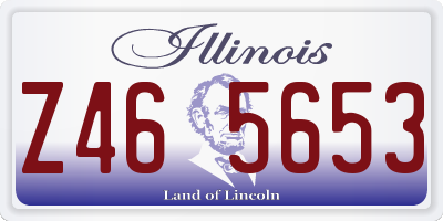 IL license plate Z465653