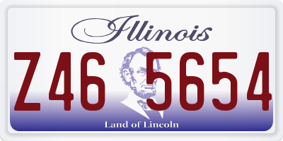 IL license plate Z465654