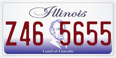 IL license plate Z465655