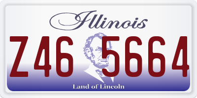 IL license plate Z465664
