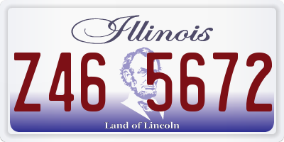IL license plate Z465672