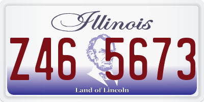 IL license plate Z465673