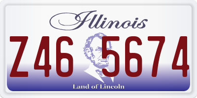 IL license plate Z465674