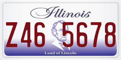 IL license plate Z465678