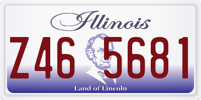 IL license plate Z465681
