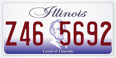 IL license plate Z465692