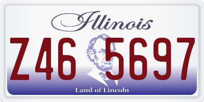 IL license plate Z465697