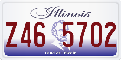 IL license plate Z465702