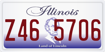 IL license plate Z465706