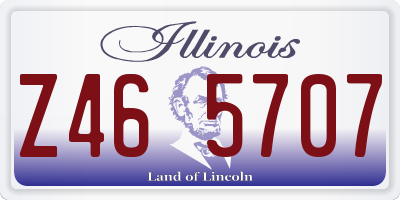 IL license plate Z465707