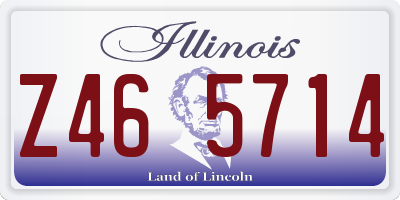 IL license plate Z465714
