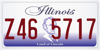 IL license plate Z465717
