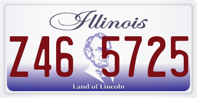 IL license plate Z465725