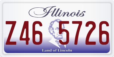 IL license plate Z465726