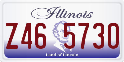 IL license plate Z465730