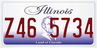 IL license plate Z465734