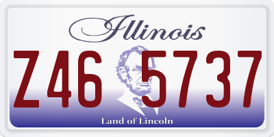 IL license plate Z465737