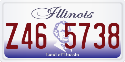 IL license plate Z465738