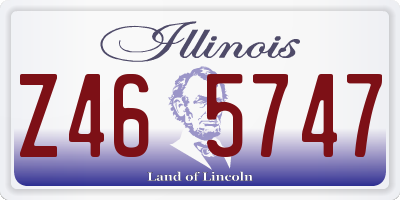 IL license plate Z465747