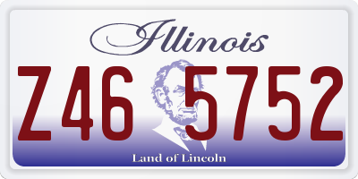 IL license plate Z465752