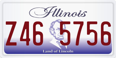 IL license plate Z465756
