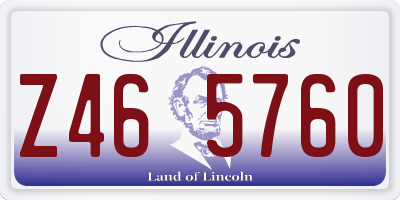 IL license plate Z465760
