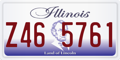IL license plate Z465761