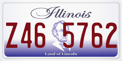 IL license plate Z465762