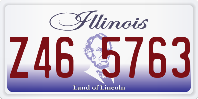 IL license plate Z465763
