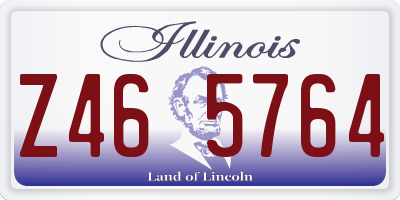 IL license plate Z465764