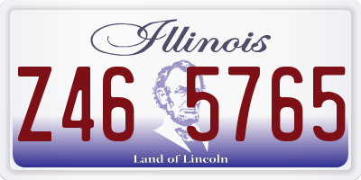 IL license plate Z465765