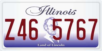 IL license plate Z465767