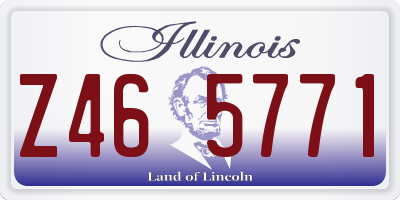 IL license plate Z465771