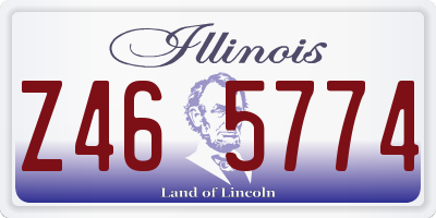 IL license plate Z465774