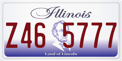 IL license plate Z465777