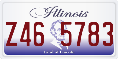 IL license plate Z465783
