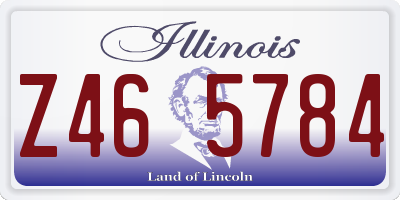 IL license plate Z465784