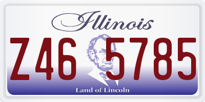 IL license plate Z465785