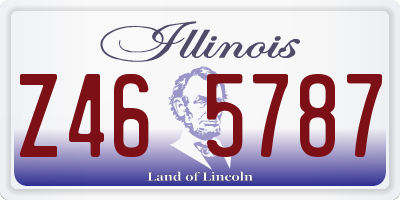 IL license plate Z465787