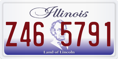 IL license plate Z465791